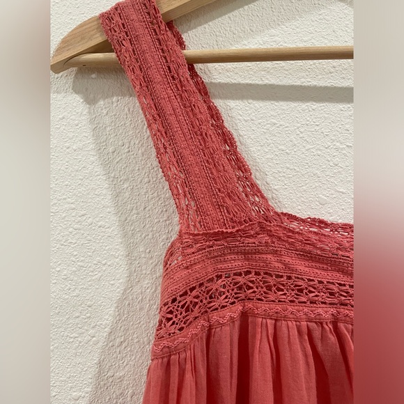 DOEN Coral Pink Cotton Nightgown Dress Size XS - Picture 8 of 15